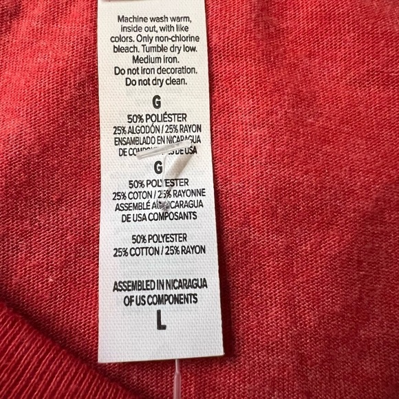 DIAGNOSIS OUTFITTERS MENS RED SHORT SLEEVE TEXAS COWBOY T-SHIRT SIZE LARGE NWT - Picture 7 of 8